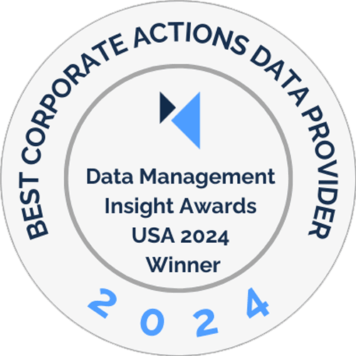 DMI Awards USA - 2024 - Best Corporate Actions Data Provider
